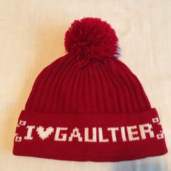 •❤️SOLD❤️ JEAN PAUL I❤️GAULTIER ICON BEANIE HAT RARE VINTAGE - Picture 2 of 9
